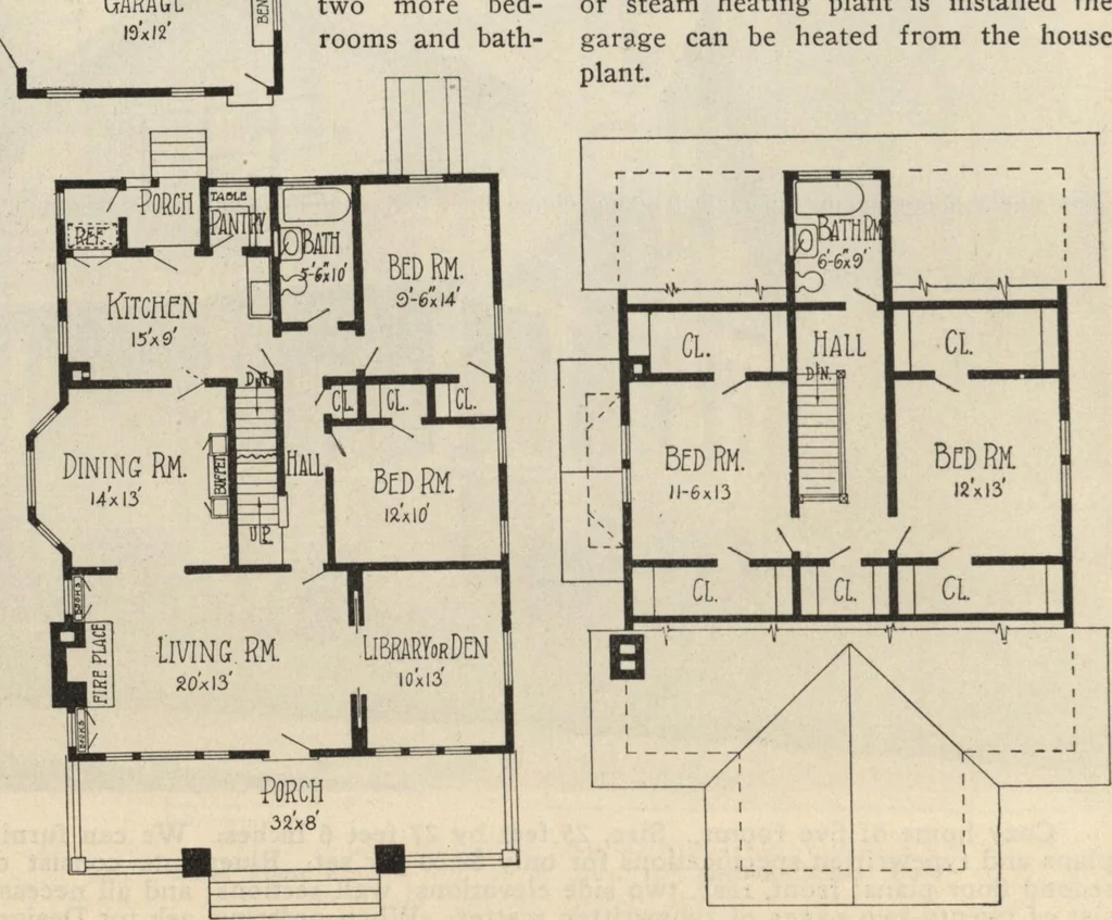 An illustration from How to read plans and take off bills of materials., 1917, leaf 243