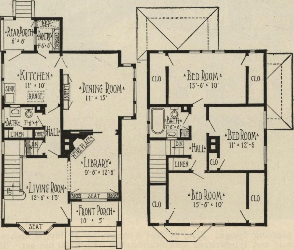 An illustration from How to read plans and take off bills of materials., 1917, leaf 246