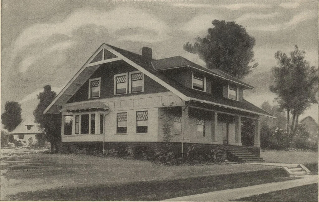 An illustration from How to read plans and take off bills of materials., 1917, leaf 247