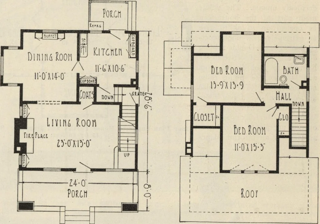 An illustration from How to read plans and take off bills of materials., 1917, leaf 248