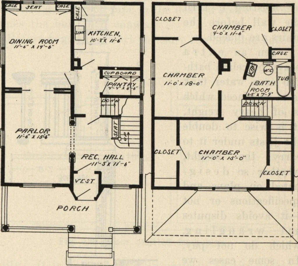 An illustration from How to read plans and take off bills of materials., 1917, leaf 46