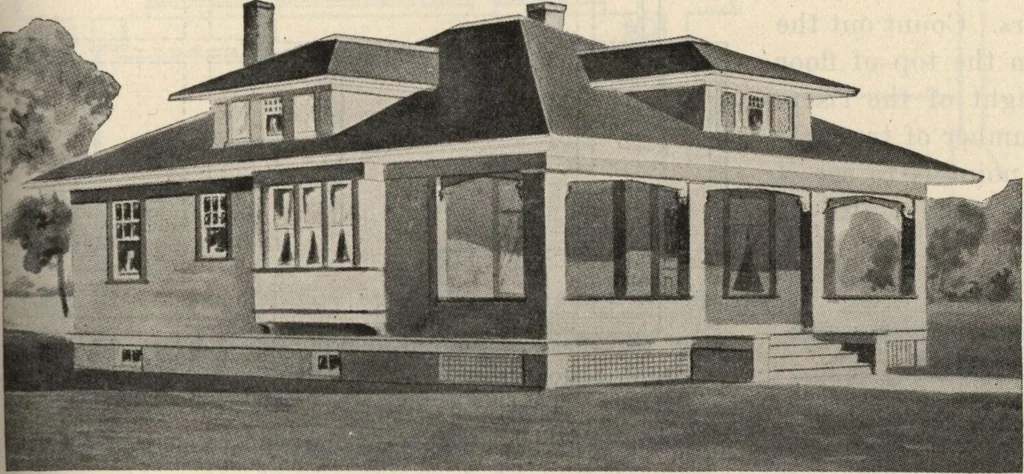 An illustration from How to read plans and take off bills of materials., 1917, leaf 48