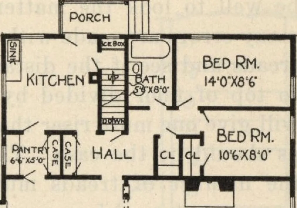 An illustration from How to read plans and take off bills of materials., 1917, leaf 48