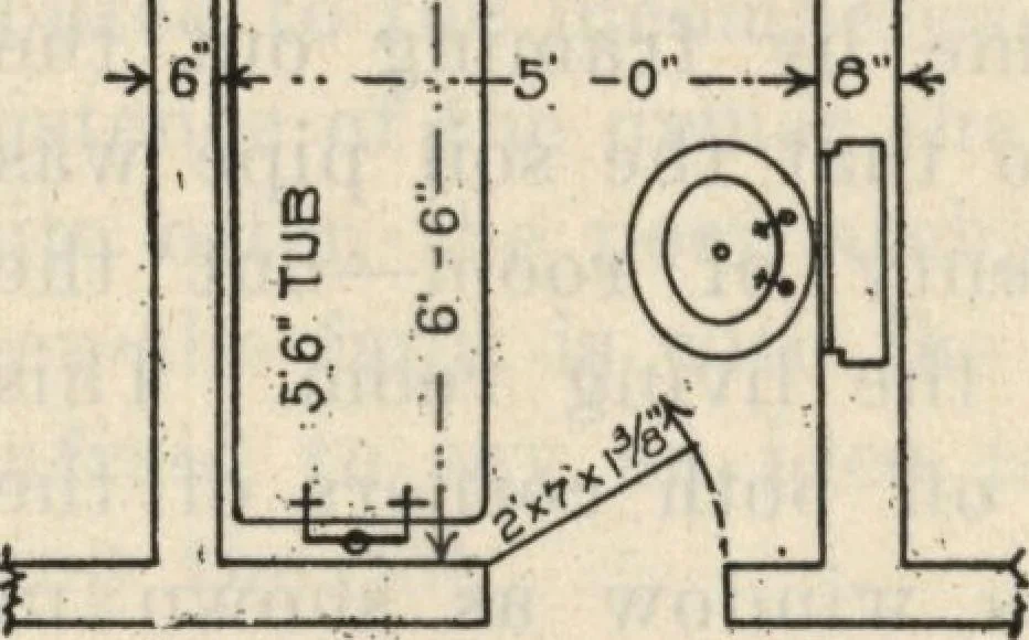 An illustration from How to read plans and take off bills of materials., 1917, leaf 49