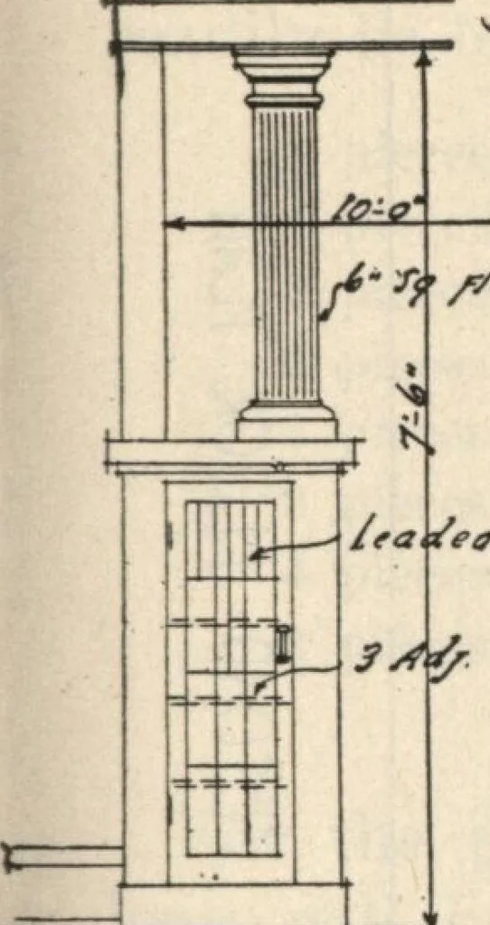An illustration from How to read plans and take off bills of materials., 1917, leaf 66