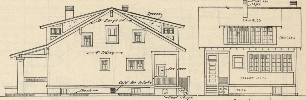 An illustration from How to read plans and take off bills of materials., 1917, leaf 66