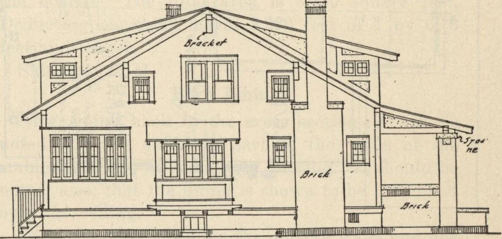 An illustration from How to read plans and take off bills of materials., 1917, leaf 66