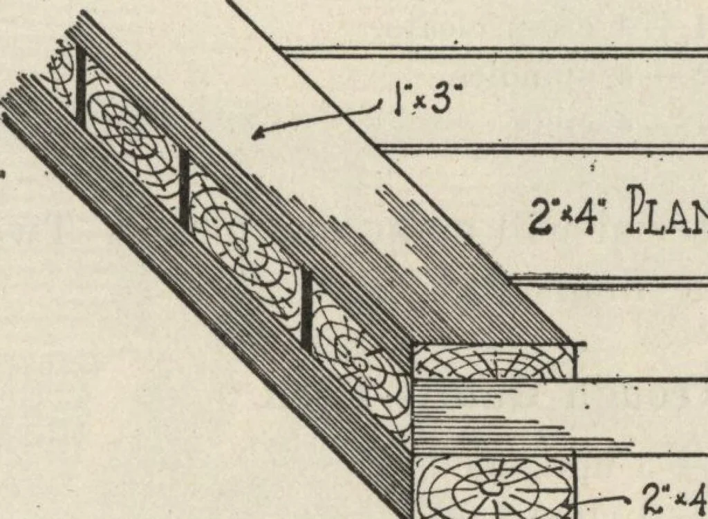 An illustration from How to read plans and take off bills of materials., 1917, leaf 72