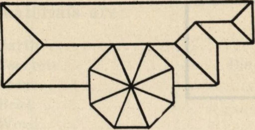 An illustration from How to read plans and take off bills of materials., 1917, leaf 9
