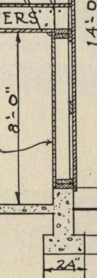 An illustration from How to read plans and take off bills of materials., 1917, leaf 90