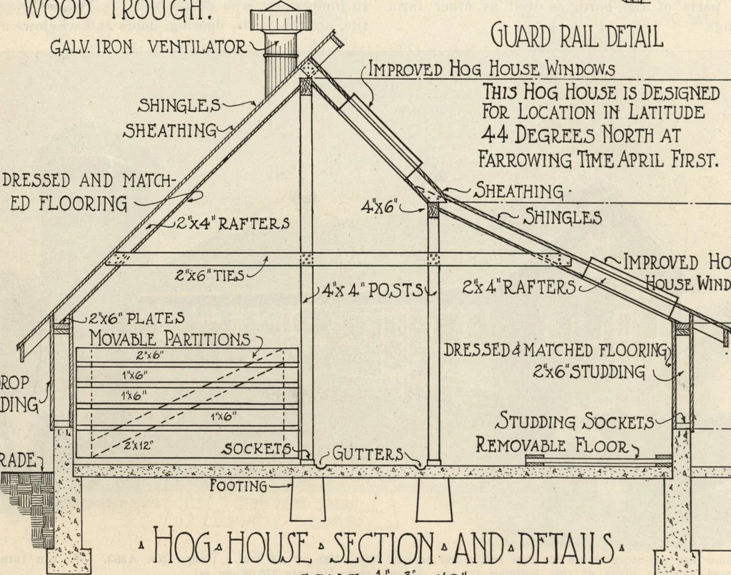 An illustration from How to read plans and take off bills of materials., 1917, leaf 99