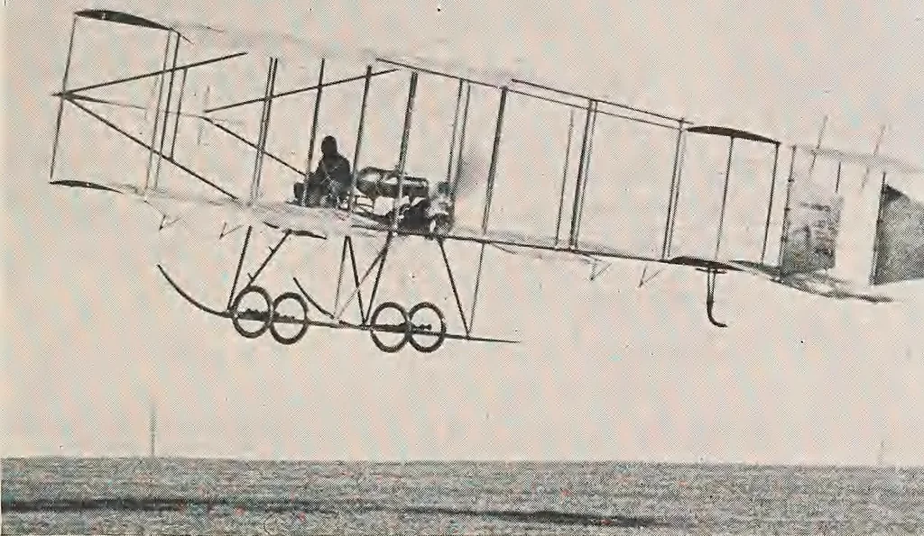 An illustration from How men fly, 1911, leaf 120
