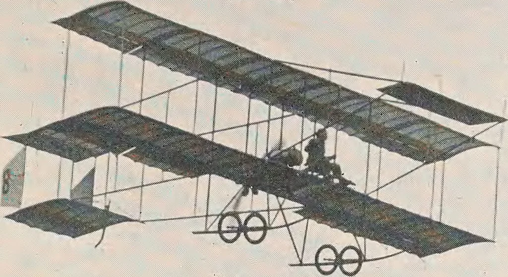 An illustration from How men fly, 1911, leaf 20