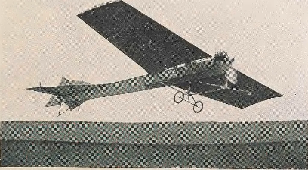 An illustration from How men fly, 1911, leaf 60