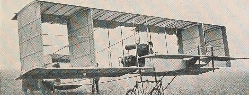 An illustration from How men fly, 1911, leaf 88