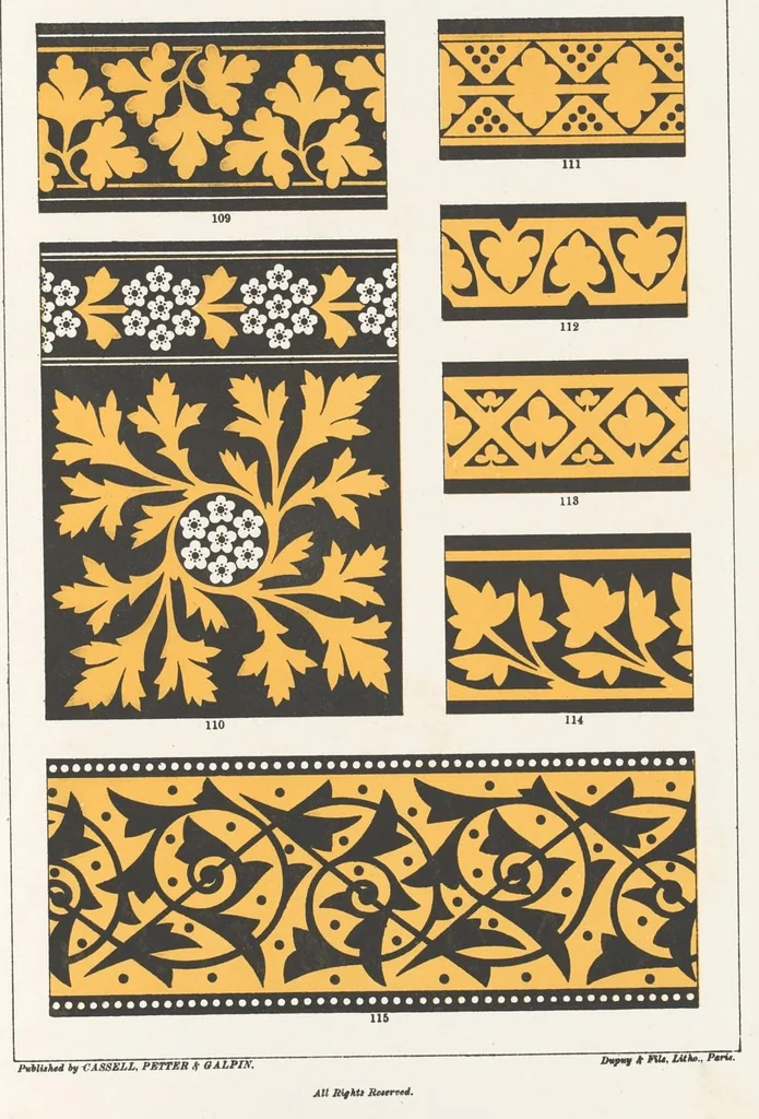 An illustration from Suggestions in floral design : fifty-two coloured plates / by F. Edward Hulme, 1878, leaf 170
