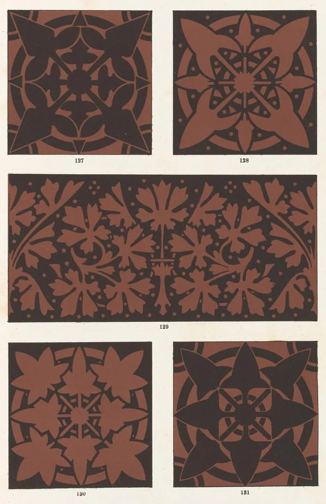 An illustration from Suggestions in floral design : fifty-two coloured plates / by F. Edward Hulme, 1878, leaf 184