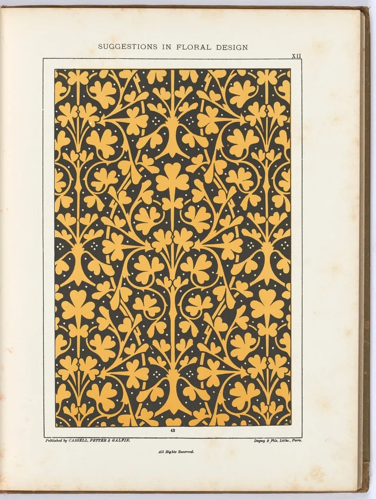 An illustration from Suggestions in floral design : fifty-two coloured plates / by F. Edward Hulme, 1878, leaf 72