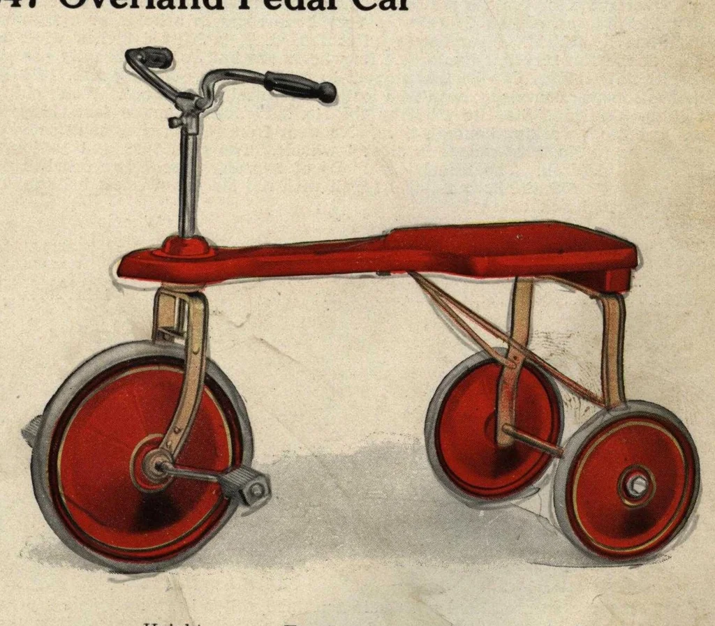 An illustration from Overland Coaster Wagons, Play Cars, Scooters, 1924, leaf 2