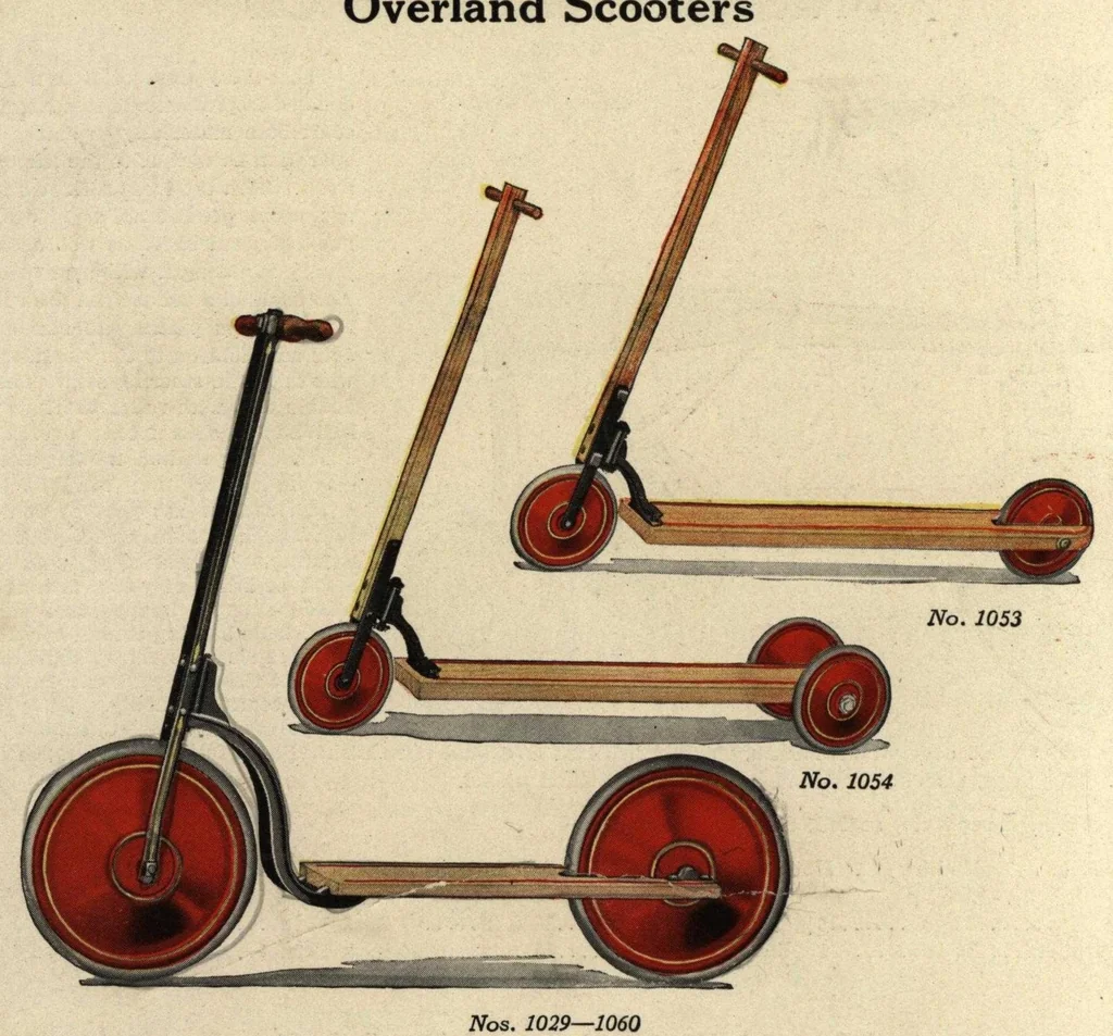 An illustration from Overland Coaster Wagons, Play Cars, Scooters, 1924, leaf 3
