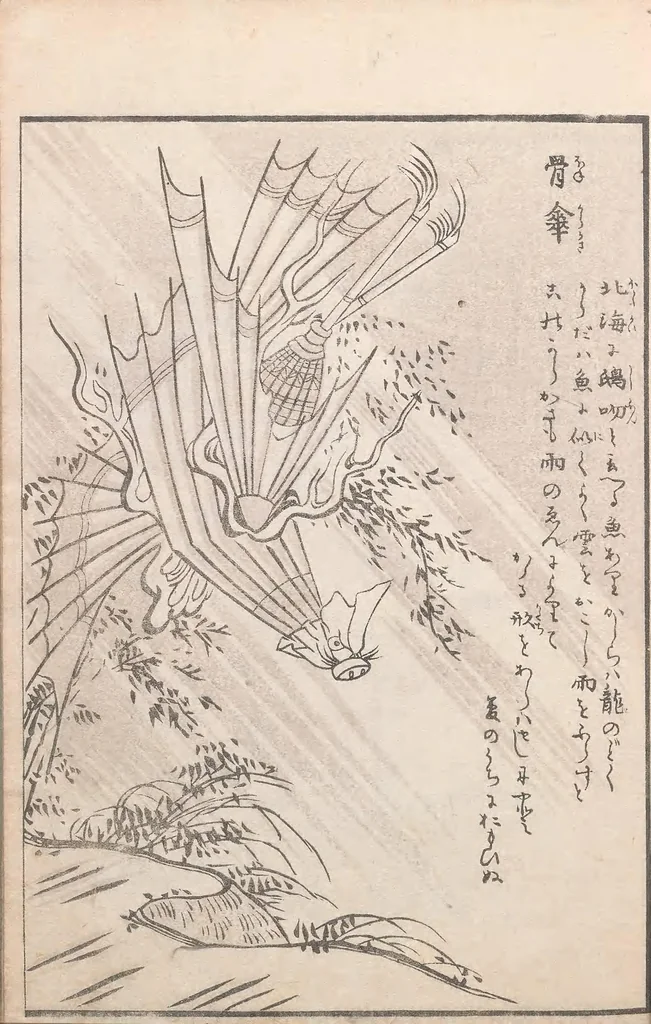 An illustration from Hyakki tsurezurebukuro, 1805, leaf 25