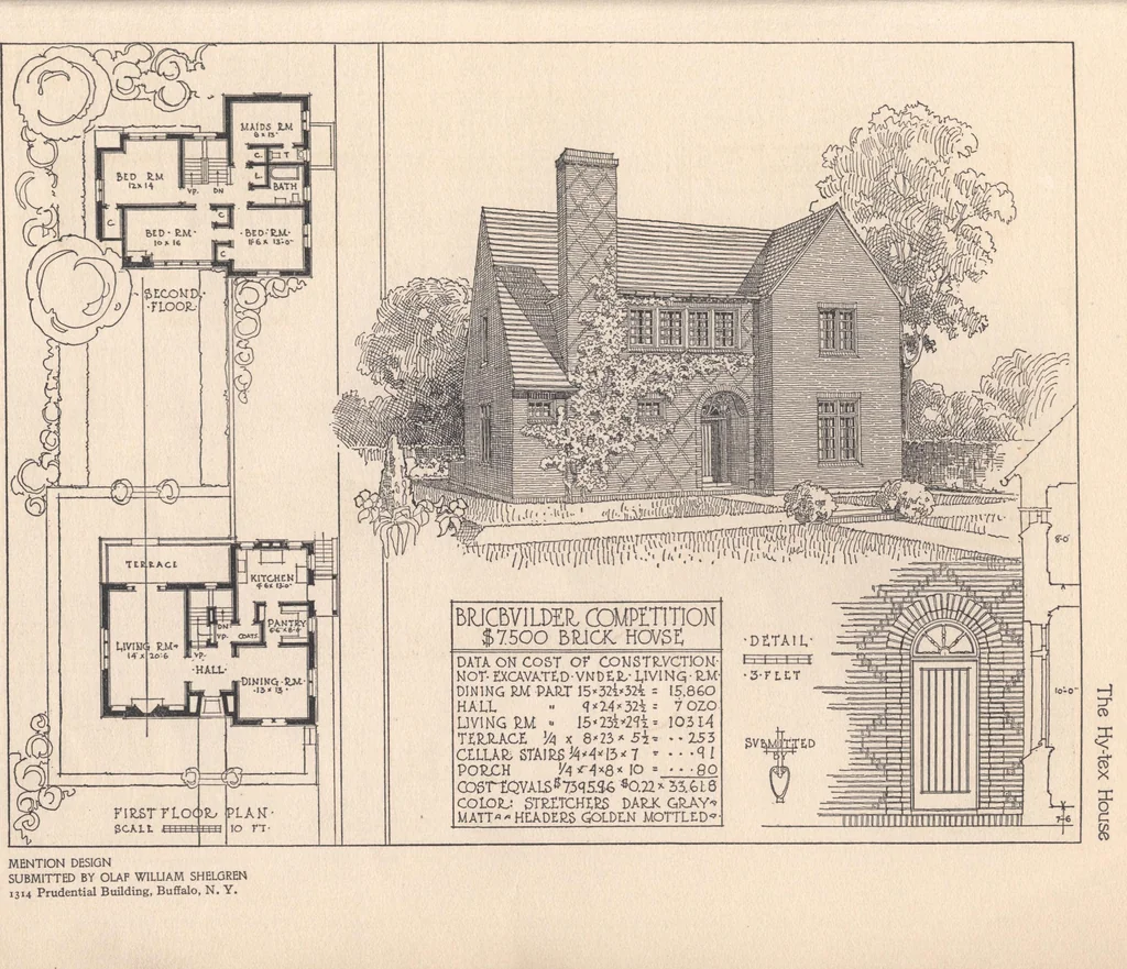 An illustration from The hy-tex house of moderate cost, 1914, leaf 10