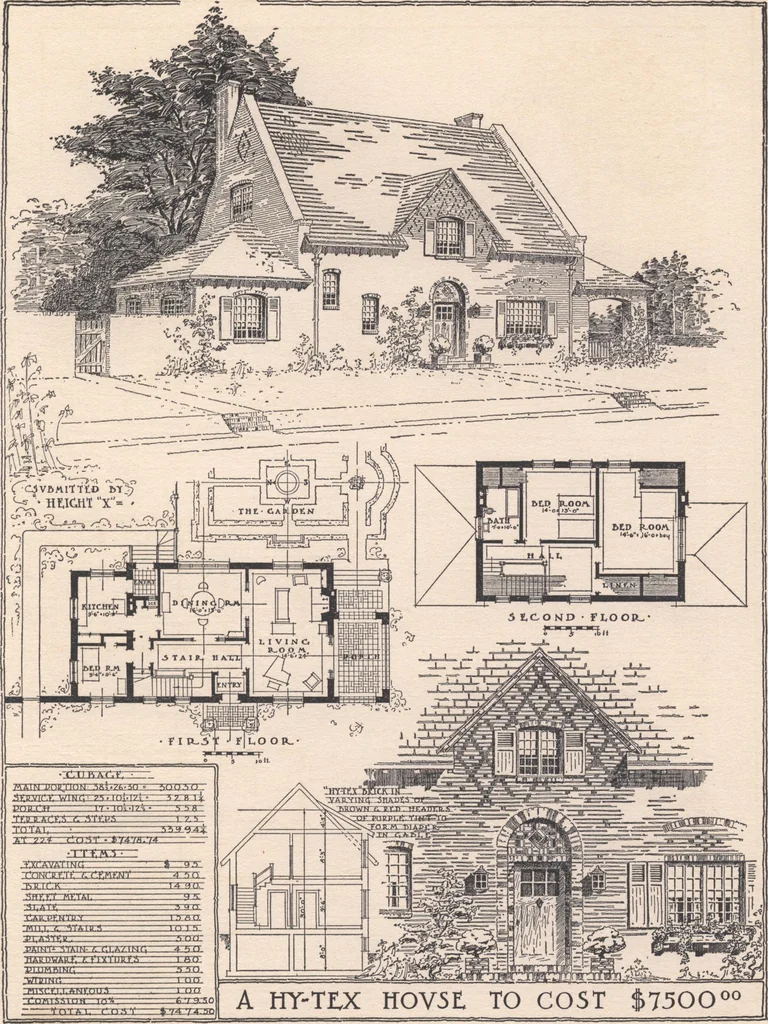 An illustration from The hy-tex house of moderate cost, 1914, leaf 20