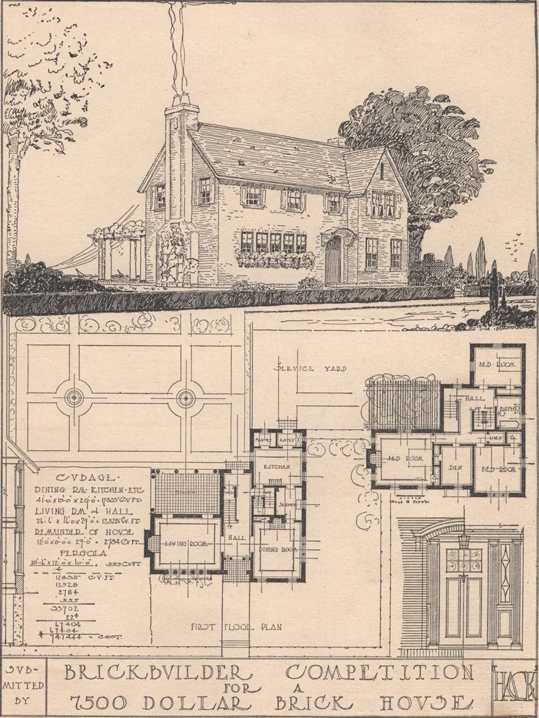 An illustration from The hy-tex house of moderate cost, 1914, leaf 21