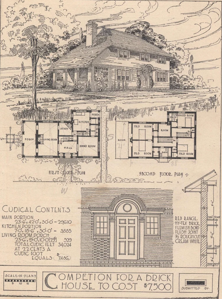 An illustration from The hy-tex house of moderate cost, 1914, leaf 22