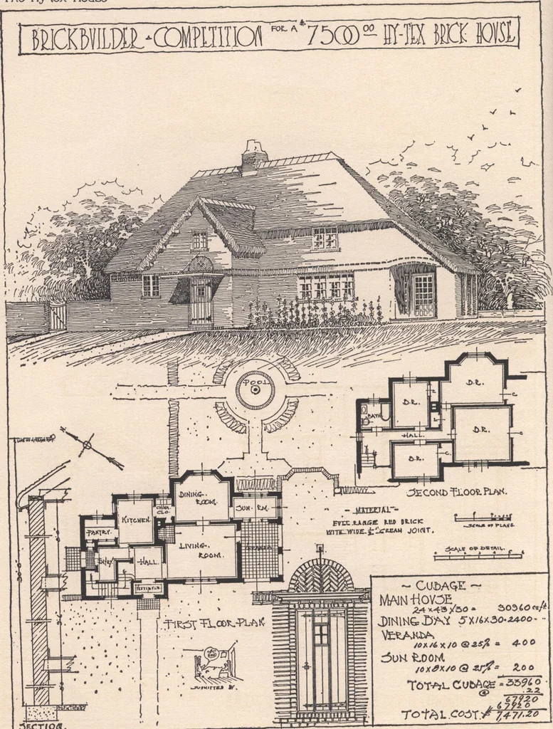 An illustration from The hy-tex house of moderate cost, 1914, leaf 23
