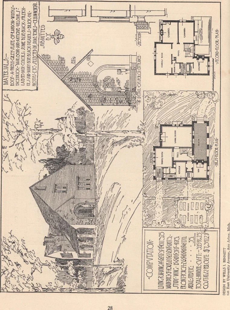 An illustration from The hy-tex house of moderate cost, 1914, leaf 29