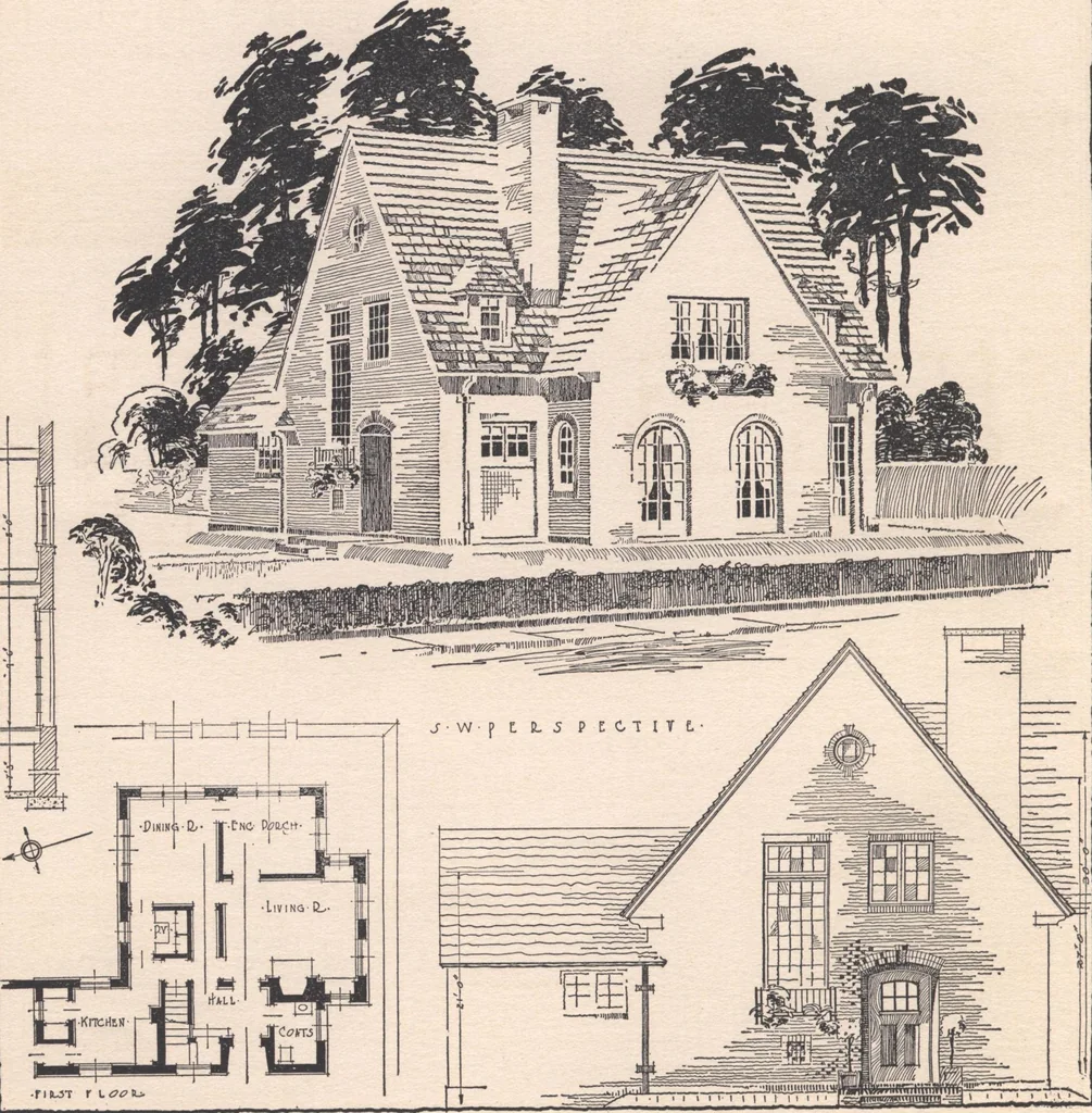 An illustration from The hy-tex house of moderate cost, 1914, leaf 31
