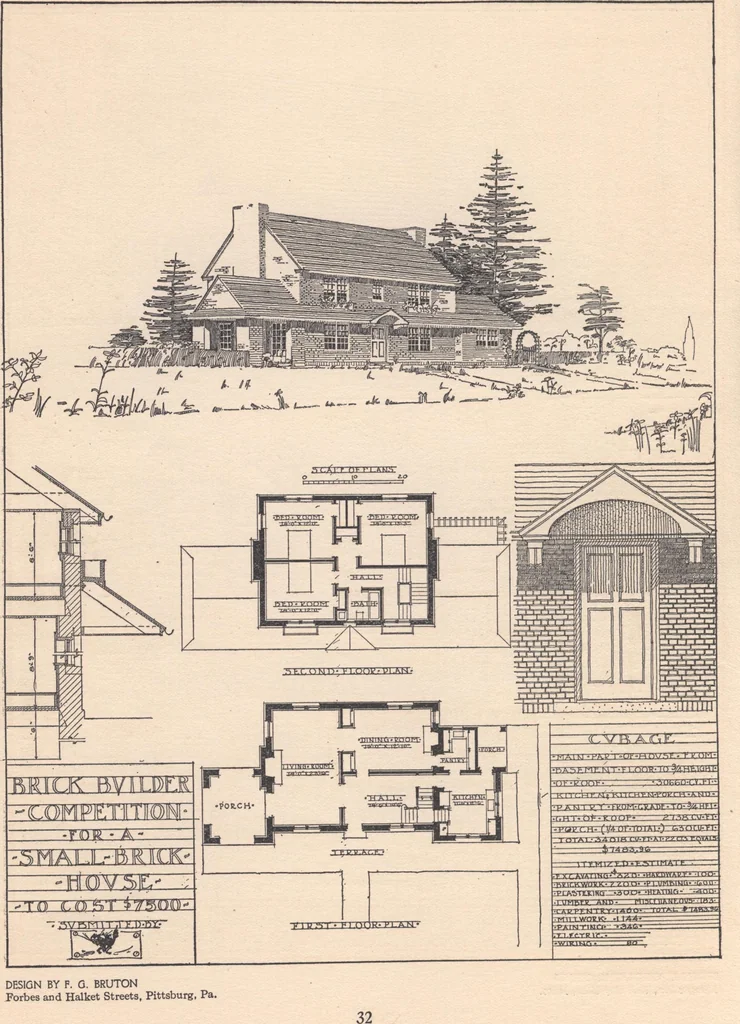 An illustration from The hy-tex house of moderate cost, 1914, leaf 33