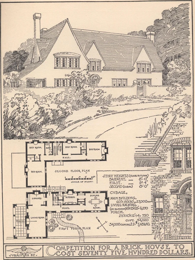 An illustration from The hy-tex house of moderate cost, 1914, leaf 34