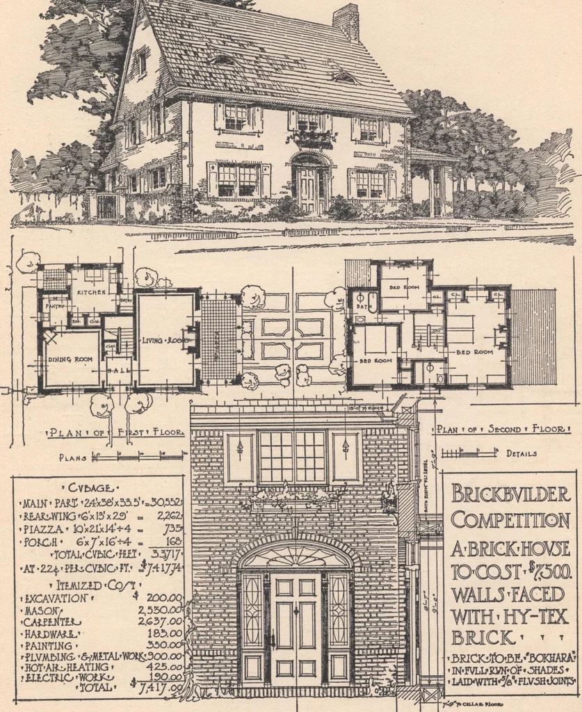 An illustration from The hy-tex house of moderate cost, 1914, leaf 38