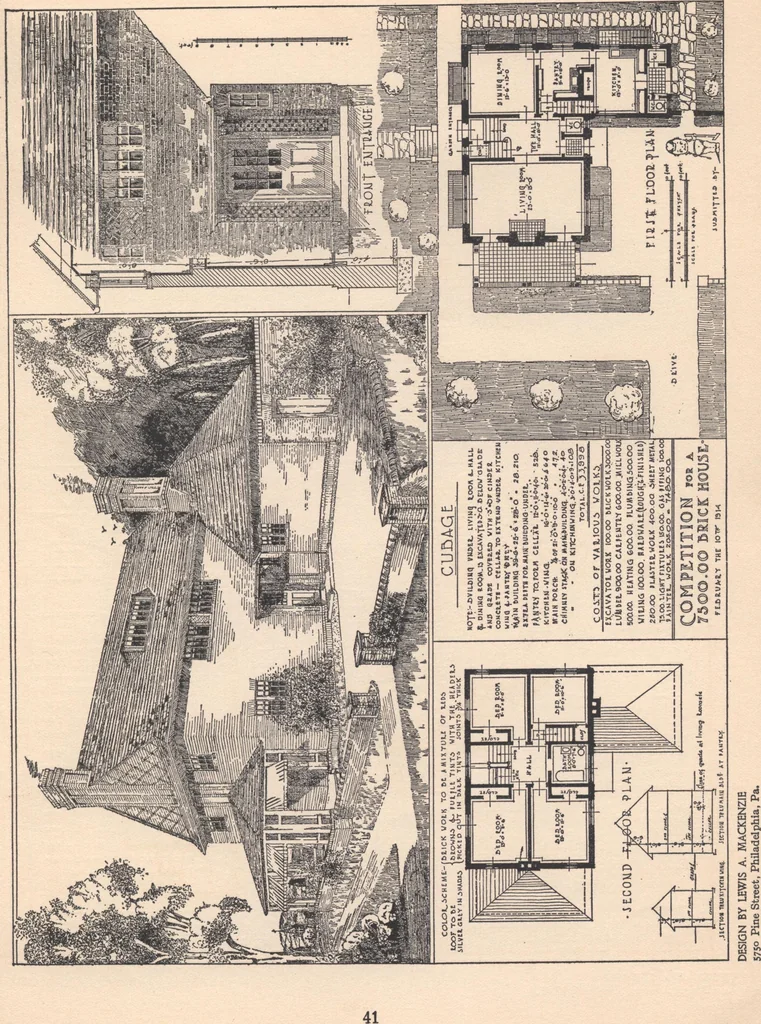 An illustration from The hy-tex house of moderate cost, 1914, leaf 42