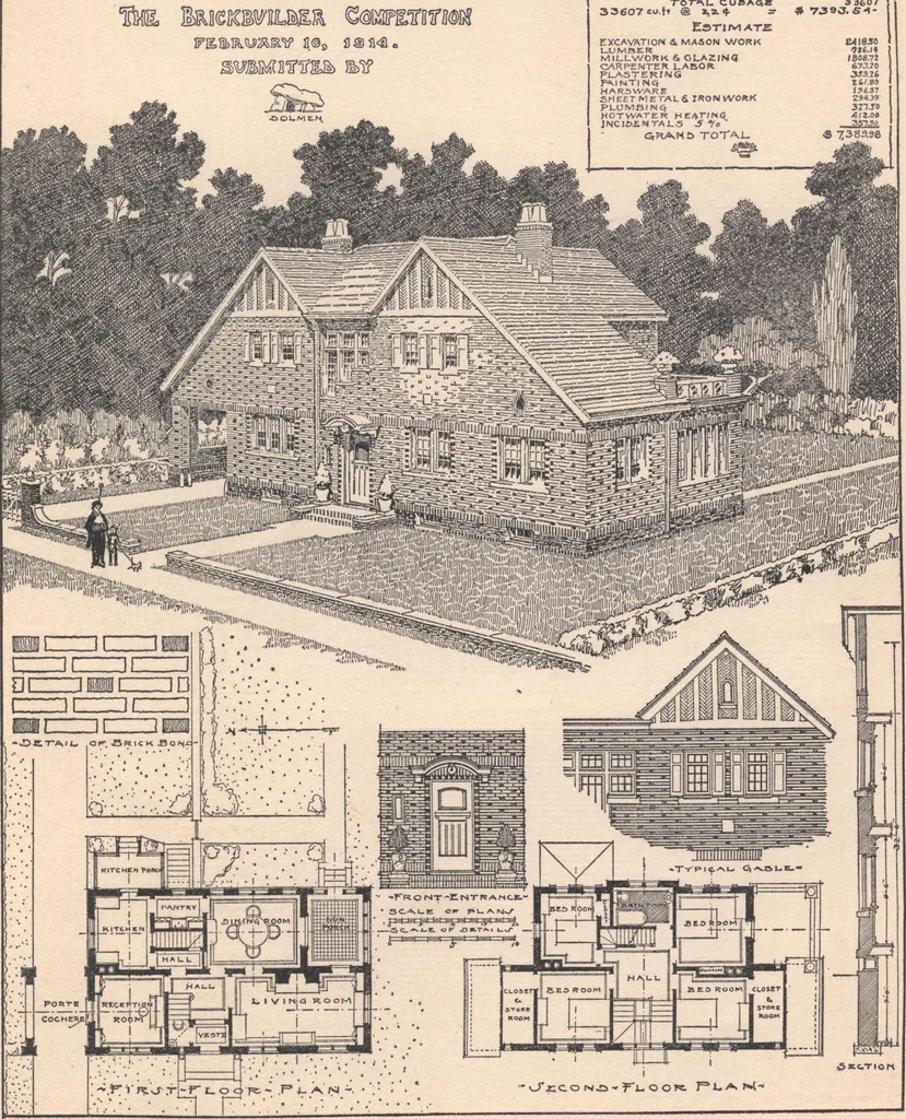 An illustration from The hy-tex house of moderate cost, 1914, leaf 46
