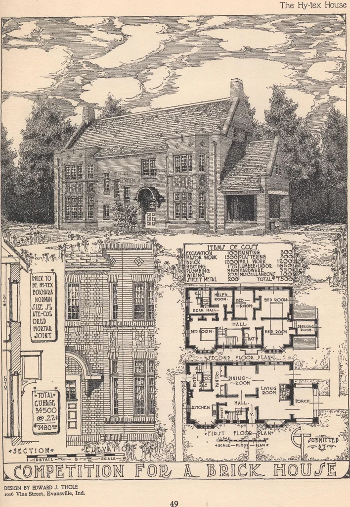 An illustration from The hy-tex house of moderate cost, 1914, leaf 50