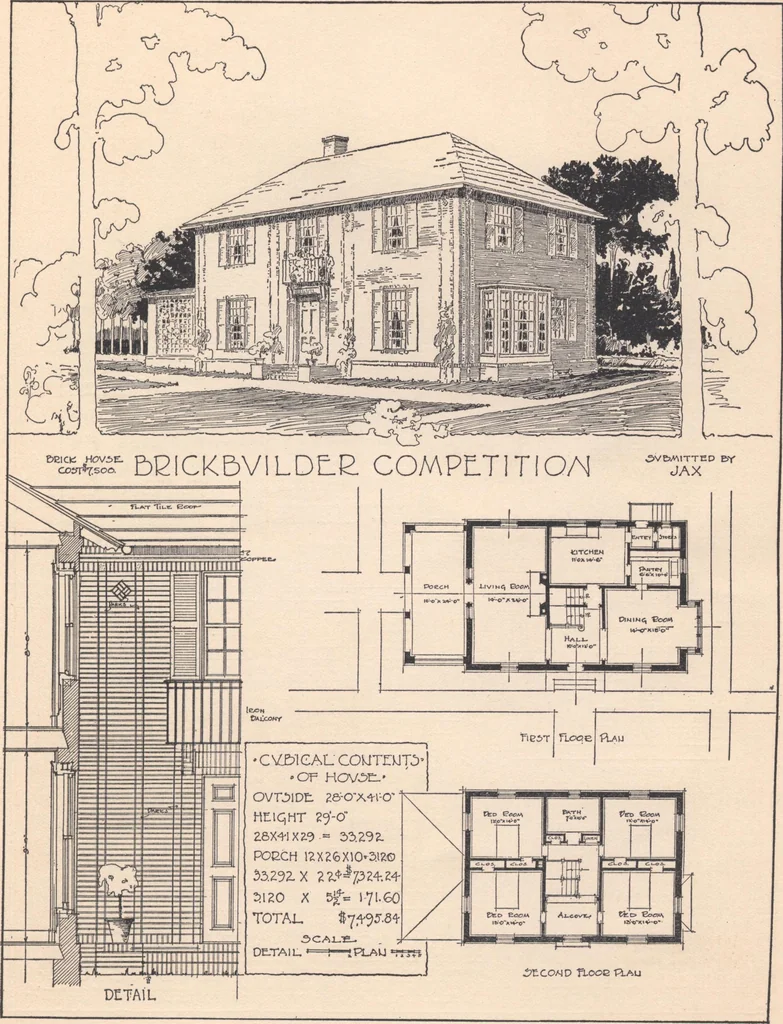 An illustration from The hy-tex house of moderate cost, 1914, leaf 54