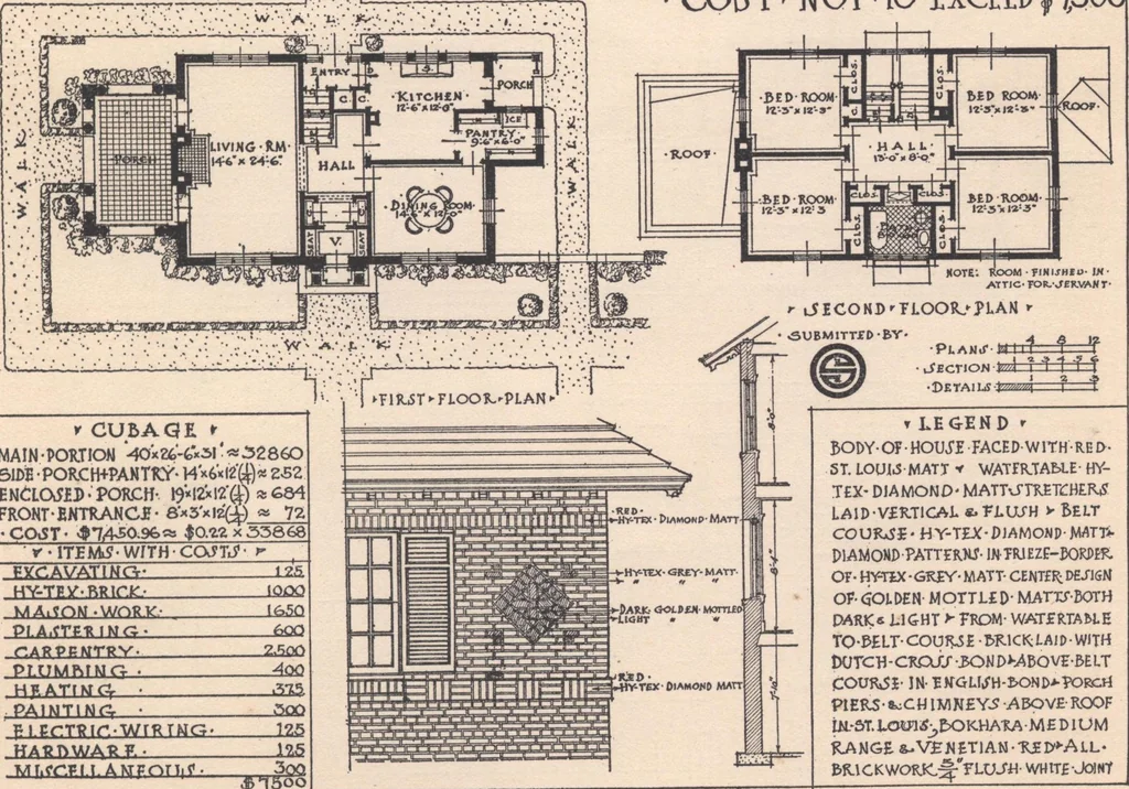An illustration from The hy-tex house of moderate cost, 1914, leaf 58