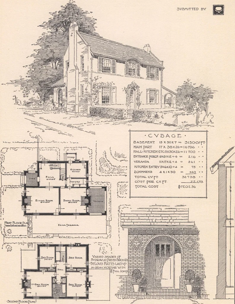 An illustration from The hy-tex house of moderate cost, 1914, leaf 59