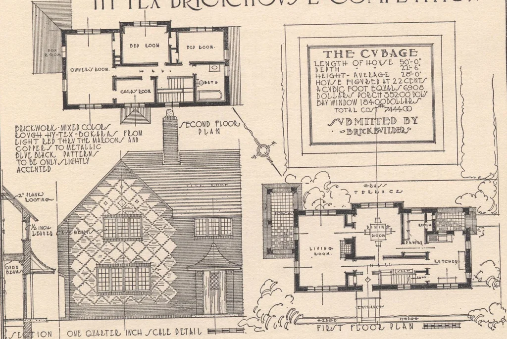 An illustration from The hy-tex house of moderate cost, 1914, leaf 6