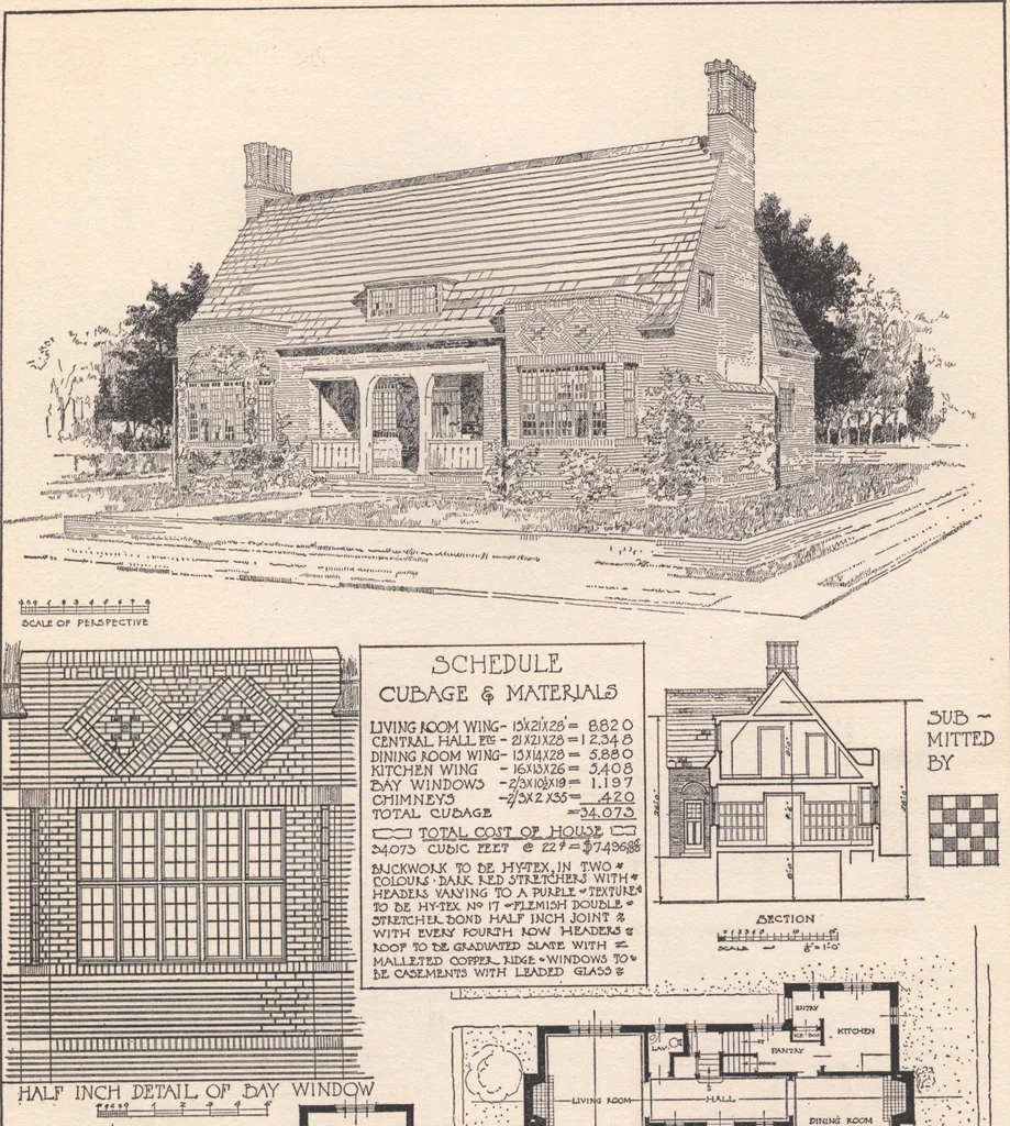 An illustration from The hy-tex house of moderate cost, 1914, leaf 60