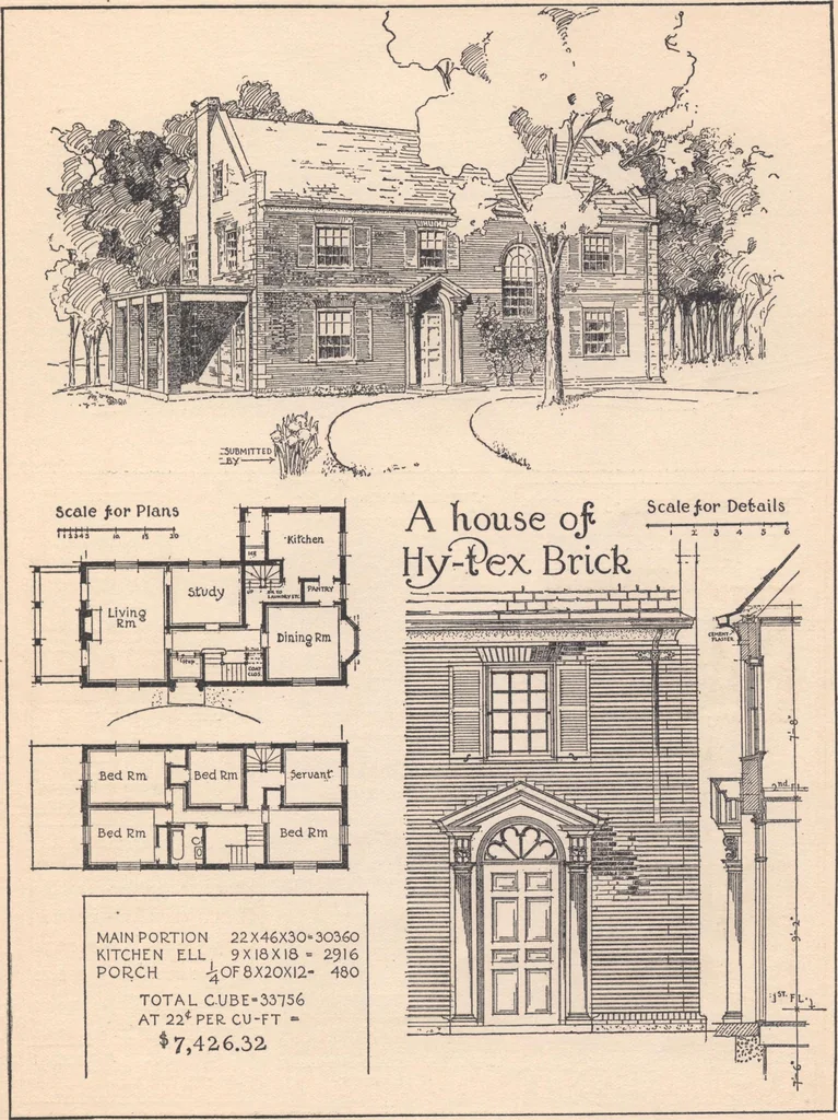 An illustration from The hy-tex house of moderate cost, 1914, leaf 70