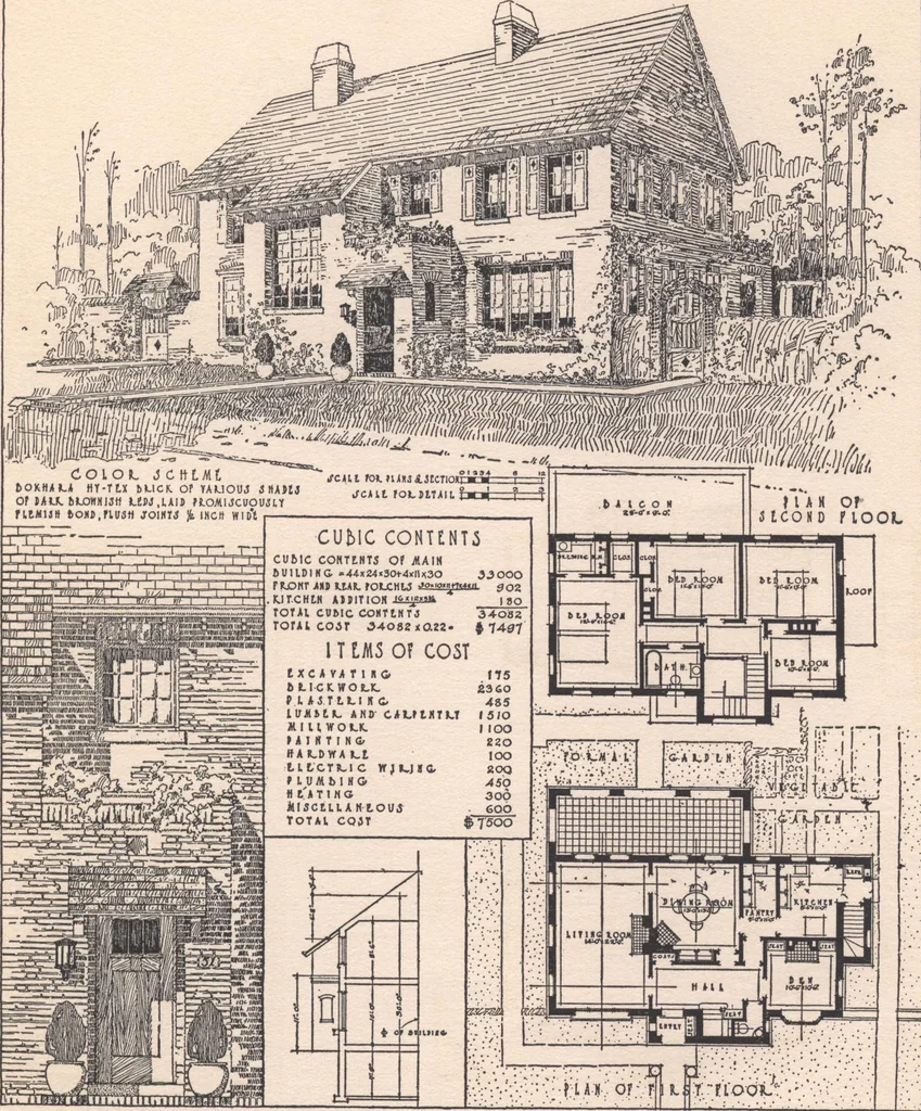 An illustration from The hy-tex house of moderate cost, 1914, leaf 76