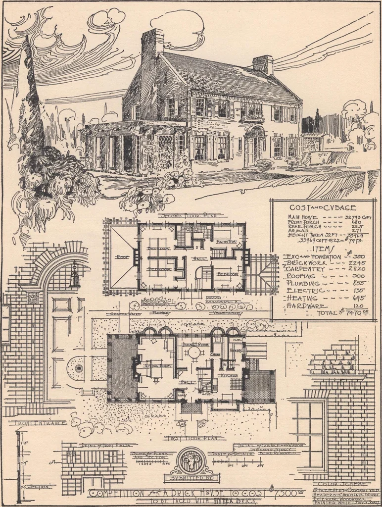 An illustration from The hy-tex house of moderate cost, 1914, leaf 77
