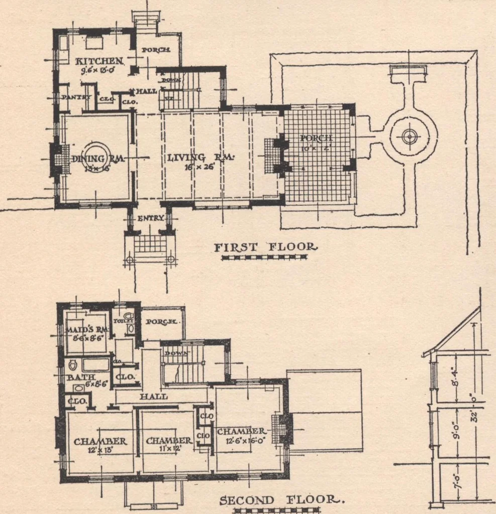 An illustration from The hy-tex house of moderate cost, 1914, leaf 78