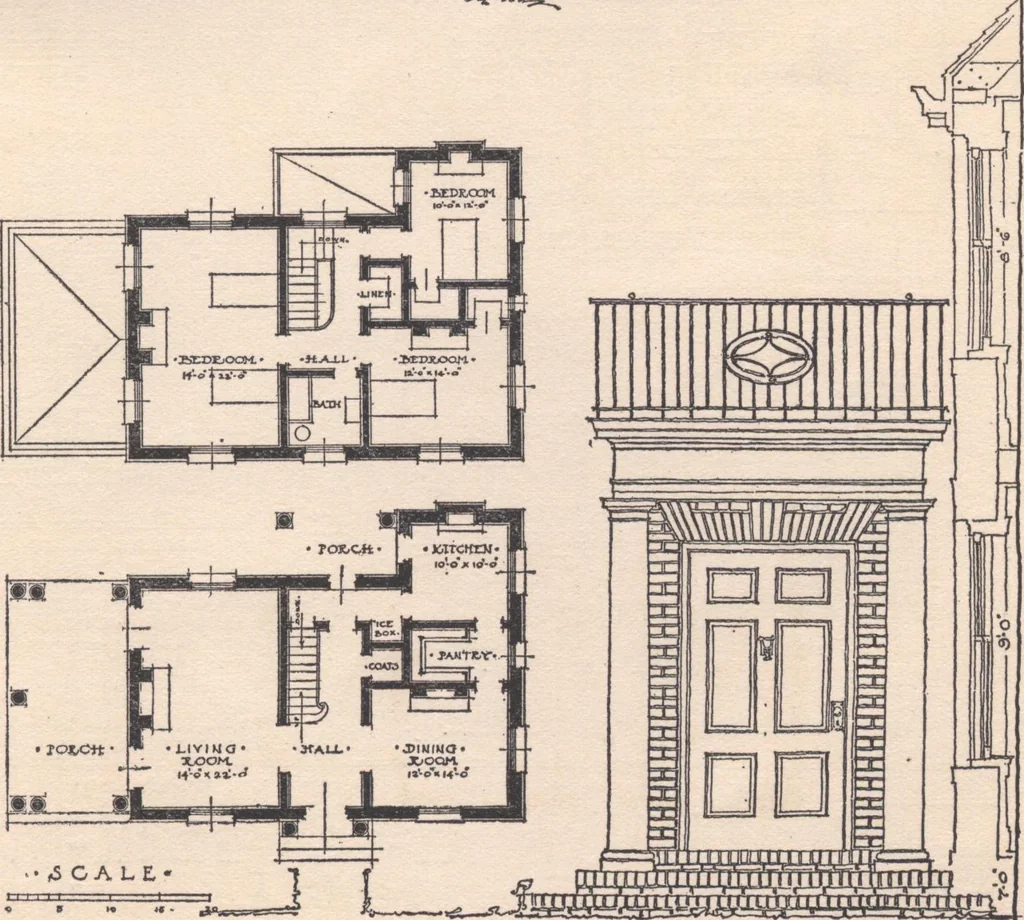 An illustration from The hy-tex house of moderate cost, 1914, leaf 84
