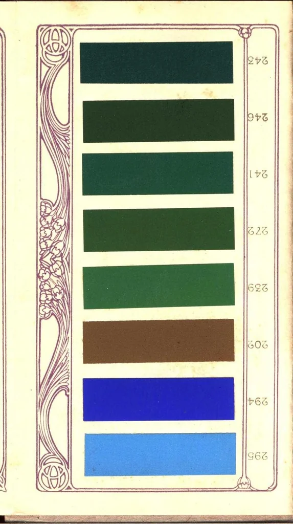 An illustration from Hygienic kalsomine and frescoe colors., 1907, leaf 7