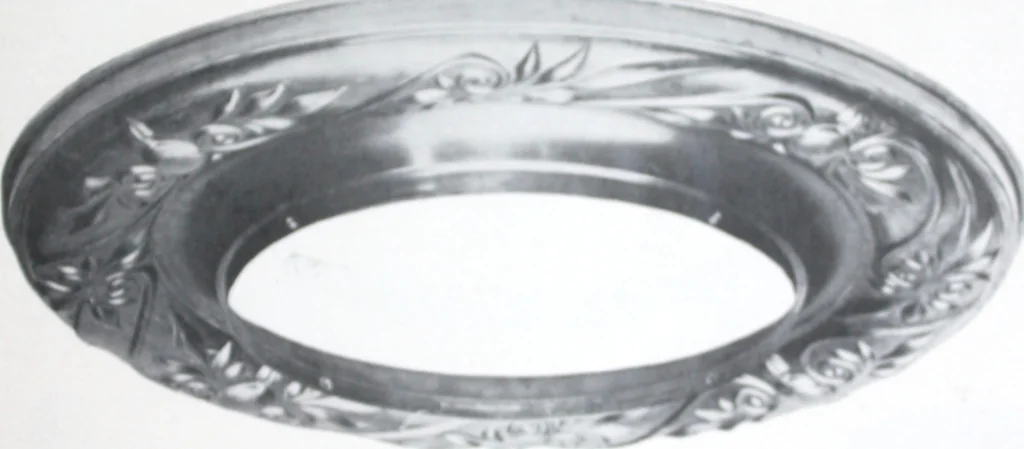 An illustration from Illustrated catalog of ornamental spun and stamped shells and fittings for gas and electric fixtures manufactured by the Standard Metal Spinning Co., 1914, leaf 12